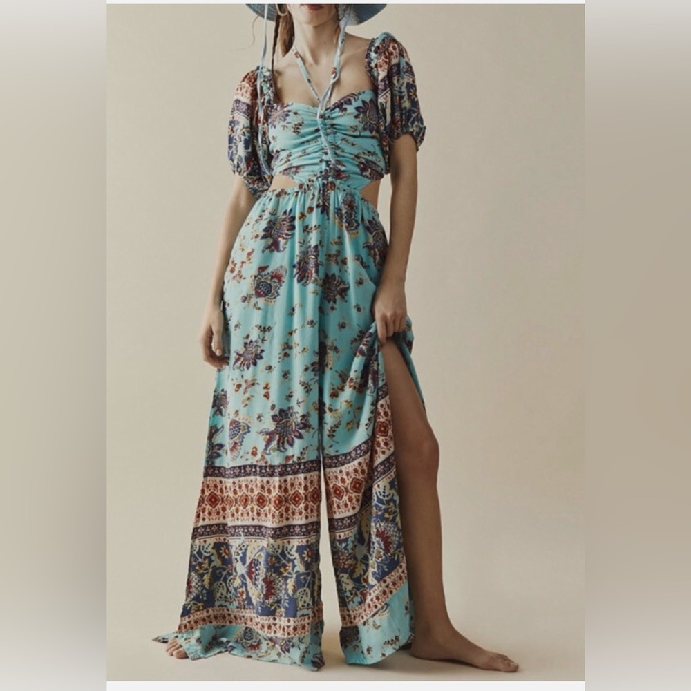 NWT Free People x Bali Citrus Skies One-Piece Jumpsuit!